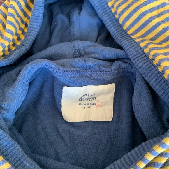 SOLD ✅ Mini Boden Girl's Teens Long Sleeve Multicolor Striped Hooded Top 13-14 - Picture 3 of 7